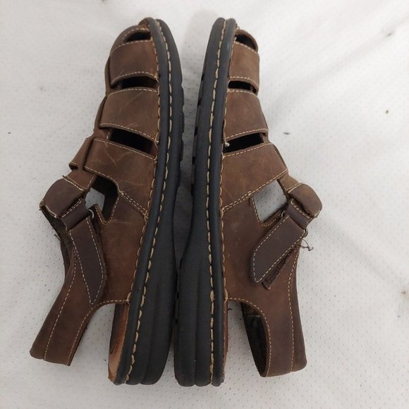 Minnetonka Brpwn Fisherman Sandals Womens Size 12 Narrow Closed Toe  5324 Shoes - Picture 5 of 10